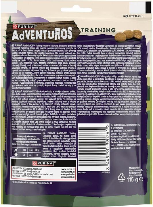 Immagine prodotto Purina Adventuros Training bocconcino di cervo per cani - 115g (115 g)