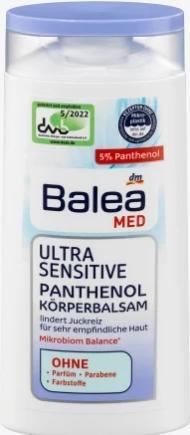 Immagine prodotto dm Balea Balea, Med Ultra Sensitive, crema corpo con pantenolo, 250 ml (Lozione corpo, 250 ml)