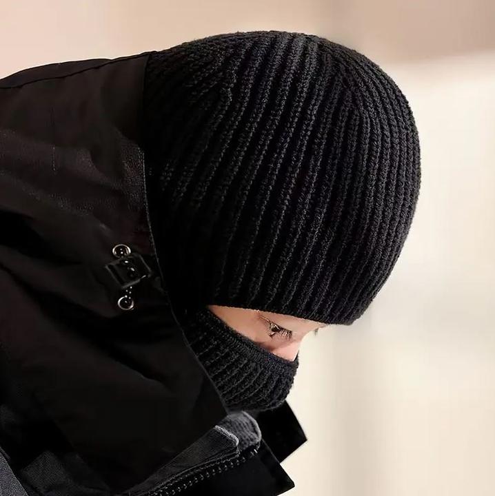 Immagine prodotto Dema Strickmütze und Skimaske Gesichtsmaske 2 in 1 Schwarz