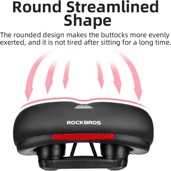 Immagine prodotto Rockbros Sella per bicicletta AQ-6090R - nera e rossa