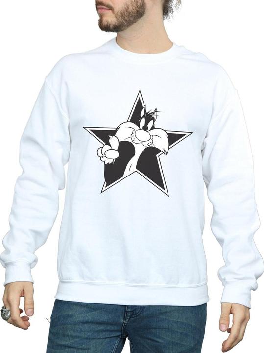 Produktbild Looney Tunes Sylvester Mono Star Sweatshirt (S)