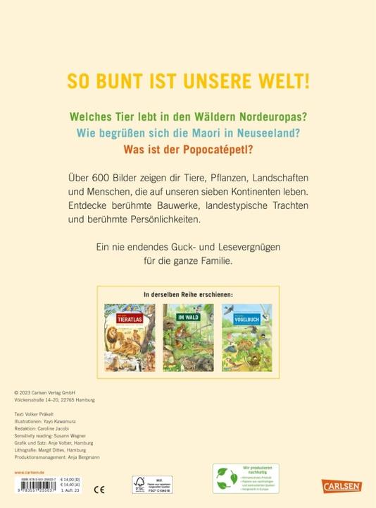 Actual product image Mein grosser Weltatlas (German, Volker Precels, Yayo Kawamura, 2023)