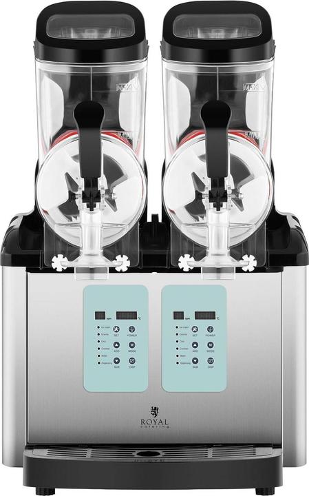 Actual product image Royal Catering Slush Machine - 2 x 6 litres - minimum temperature: -20 °C - ice cream function (EU plug)