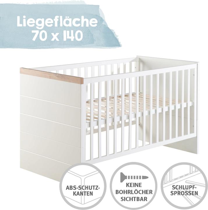 Produktbild Roba Nele (Babybett, Wickelkommode, Kinderkleiderschrank)