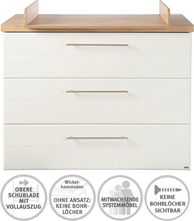 Produktbild Roba Nele (Babybett, Wickelkommode, Kinderkleiderschrank)