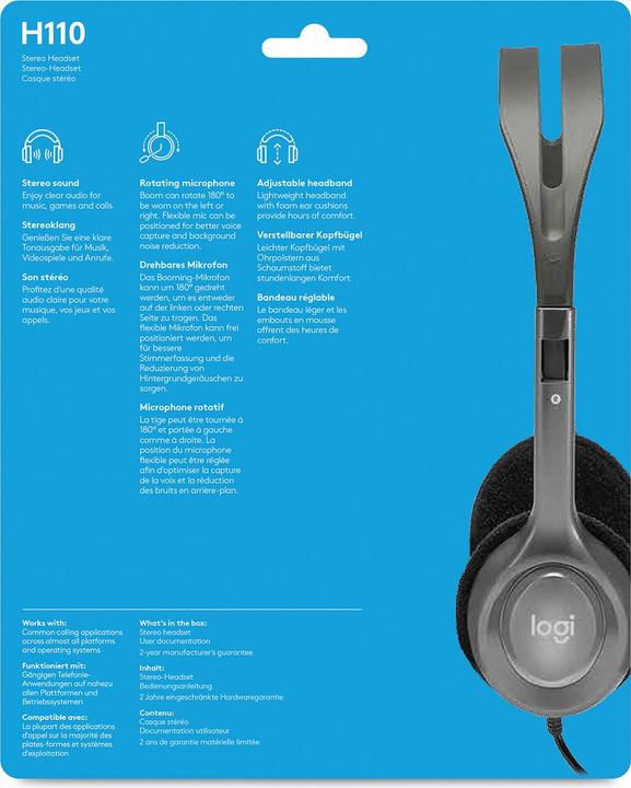 Produktbild Logitech Lgt-H110 (Kabelgebunden)