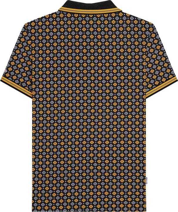 Actual product image Lambretta Mens SS25 Geometric Polo Shirt (L)