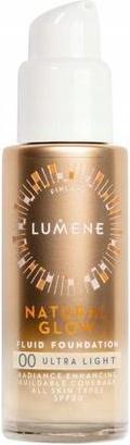Actual product image Lumene Natural Glow Fluid Foundation 00 Ultra Light 30ml (00 Ultra Light)