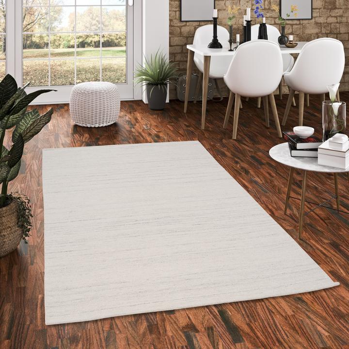 Actual product image Pergamon Wool rug Kelim Nature Woolly (200x200 cm)