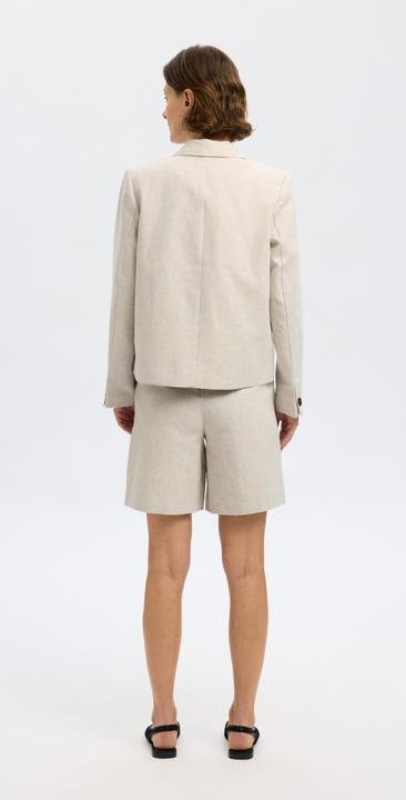 Produktbild Selected Femme Extra Wide Fit Shorts aus Leinengemisch (40)