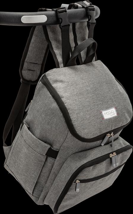 Actual product image Nuvita MOOVO Diaper Backpack Melange Black