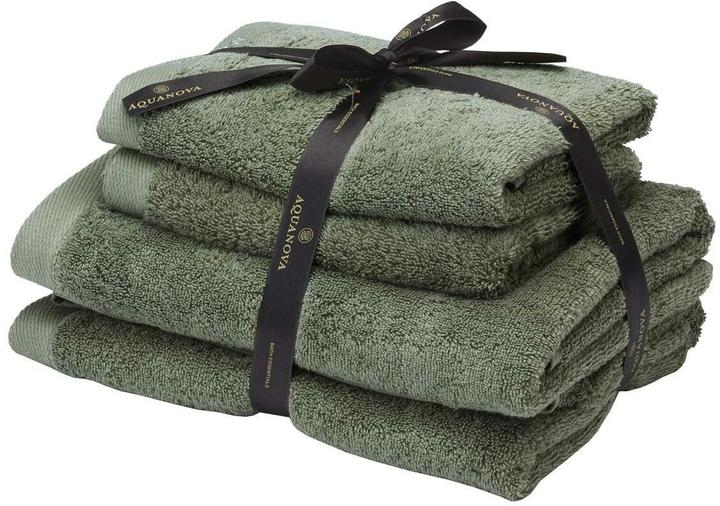 Aquanova Handtuch Rio 4 Stück Forest (50 x 100 cm, 67 x 130 cm)
