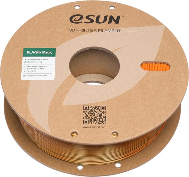 Image du produit eSUN EPLA-SILK MAGIC 1,75mm BLACK GOLD 1kg (PLA, 1.75 mm, 1000 g, Multicolore)