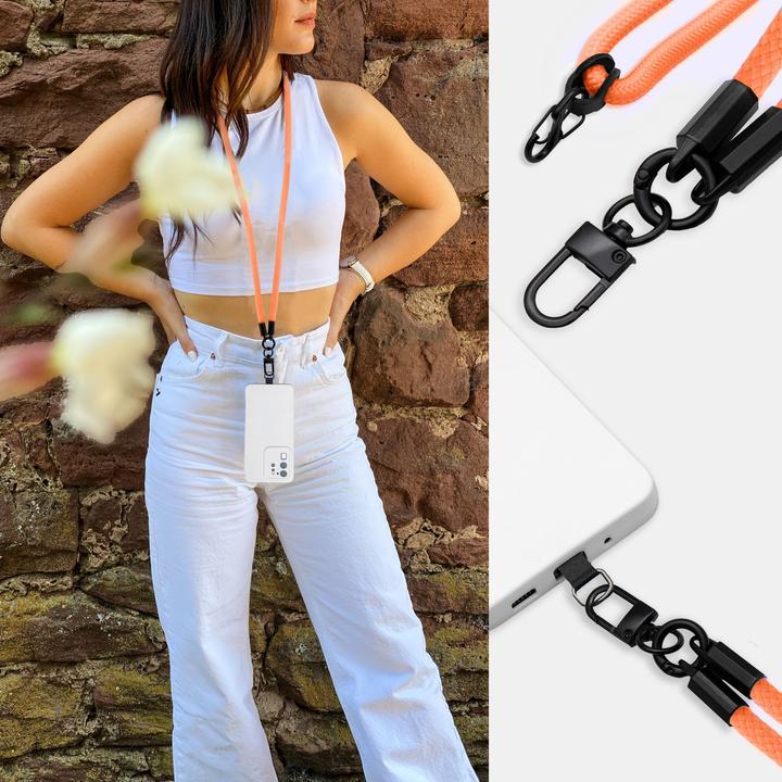 Produktbild Cadorabo Handykette für WIKO VIEW MAX Necklace Hülle mit verstellbarem Kordelband