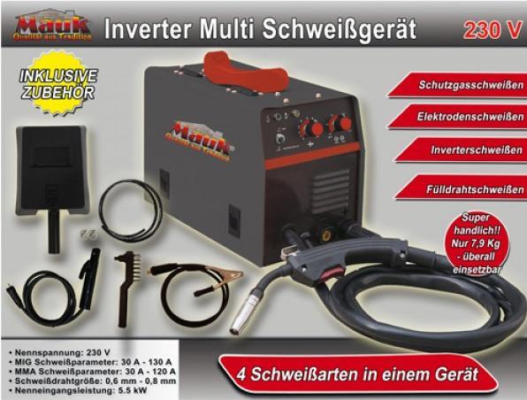 Produktbild IHP Mauk Inverter und Schutzgas Schweissgerät 4 in 1 MIG MAG MMA IGT