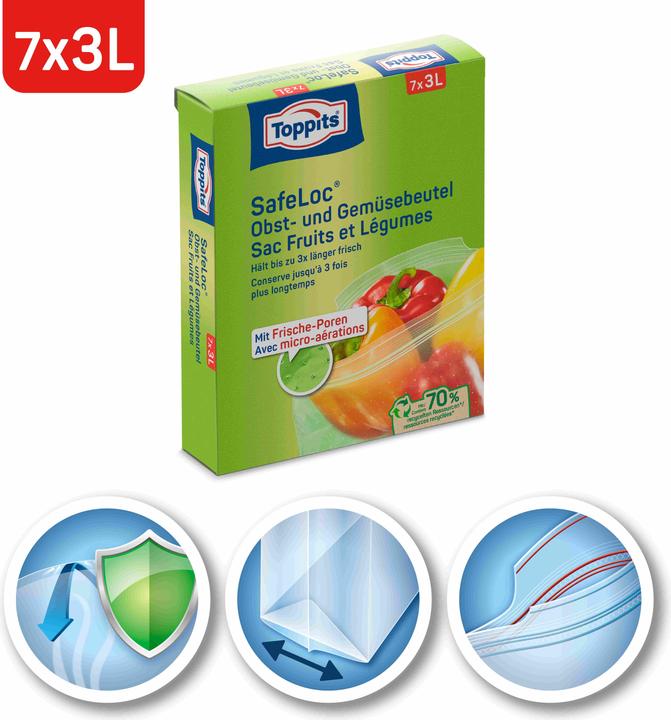 Image du produit Toppits Sacs de fruits et légumes (7 x)