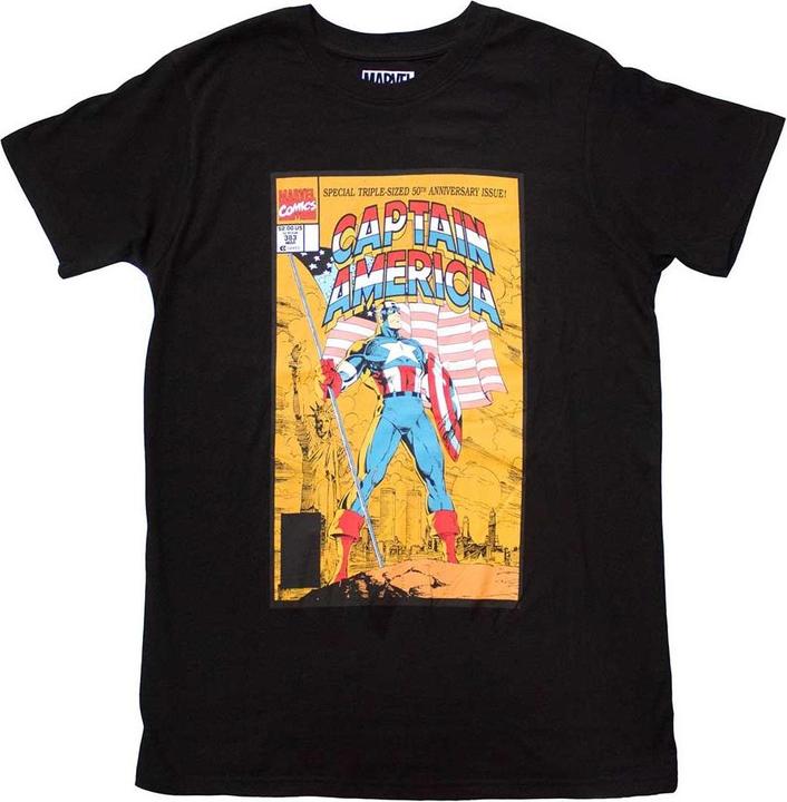 Immagine prodotto Captain America 50th Maglietta Copertina Fumetti Adulto Unisex (S)