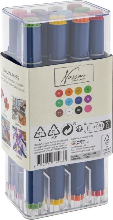 Actual product image Grafix Dual markings 12pc Nassau (Transparent, 12 x)