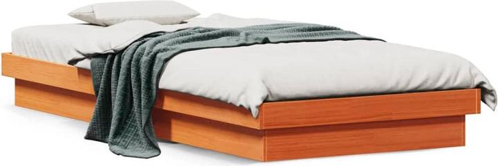 Produktbild VidaXL Bett mit LED-Beleuchtung Kiefer (160 x 200 cm)