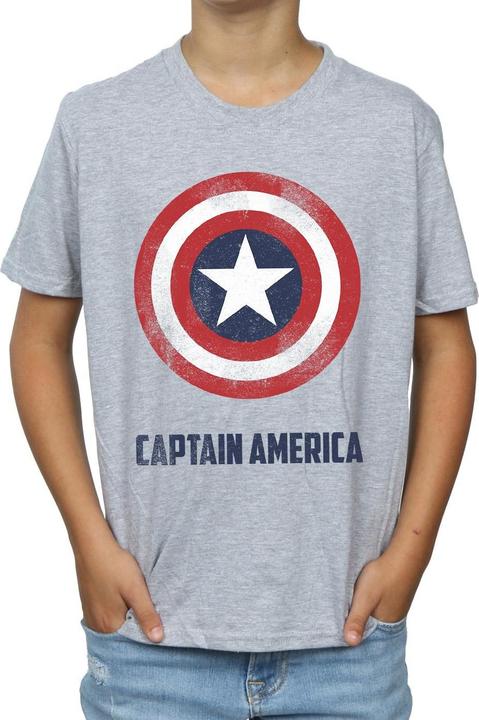 Immagine prodotto Captain America Shield Text Maglietta Ragazzi (128)