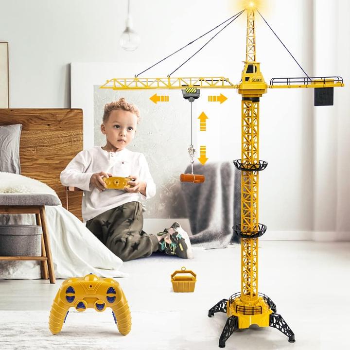 Actual product image Mini Tudou Remote-controlled tower crane