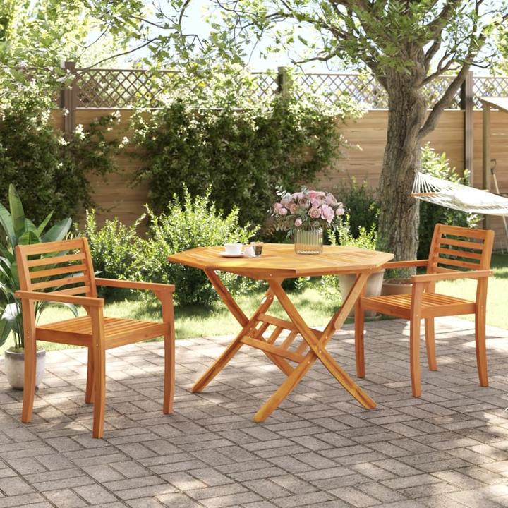 Immagine prodotto VidaXL Gartentisch Klappbar Ø110 x 75 cm Akazie (110 cm)