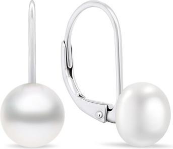 Immagine prodotto Brilio Argento - Orecchini di perle in argento EA412W EA413W - Diametro: 1 cm