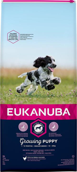 Produktbild Eukanuba Puppy Chicken Medium Breed Huhn (Junior, 1 Stk., 12000 g)