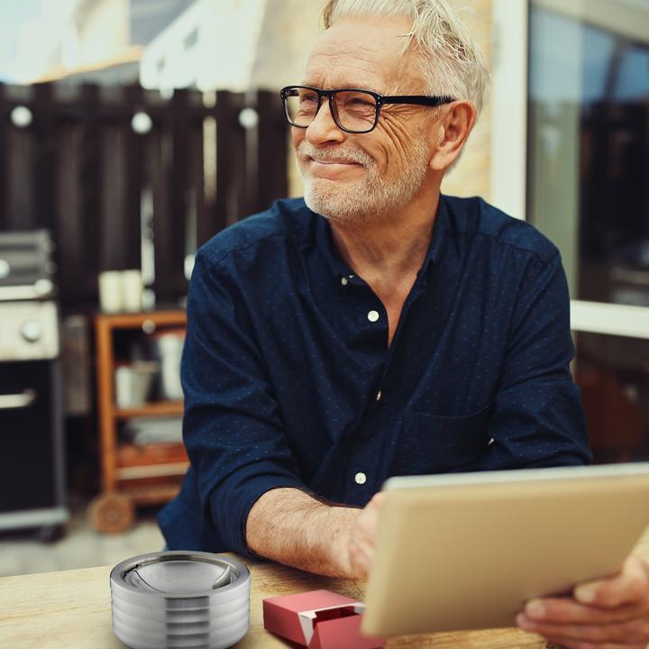Actual product image Relaxdays Windproof Ashtray with Lid