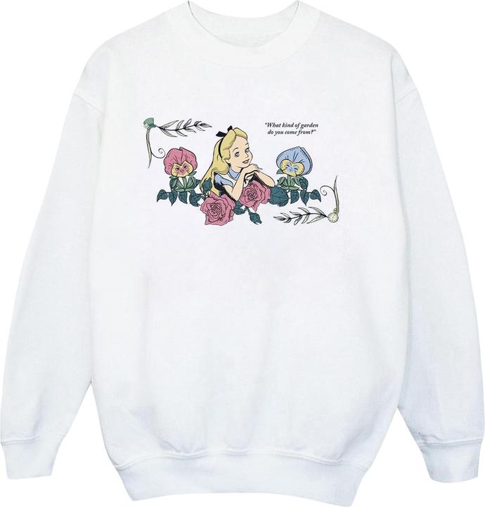 Actual product image Disney Boys Alice In Wonderland What Kind Of Garden Sweatshirt (152, 158)