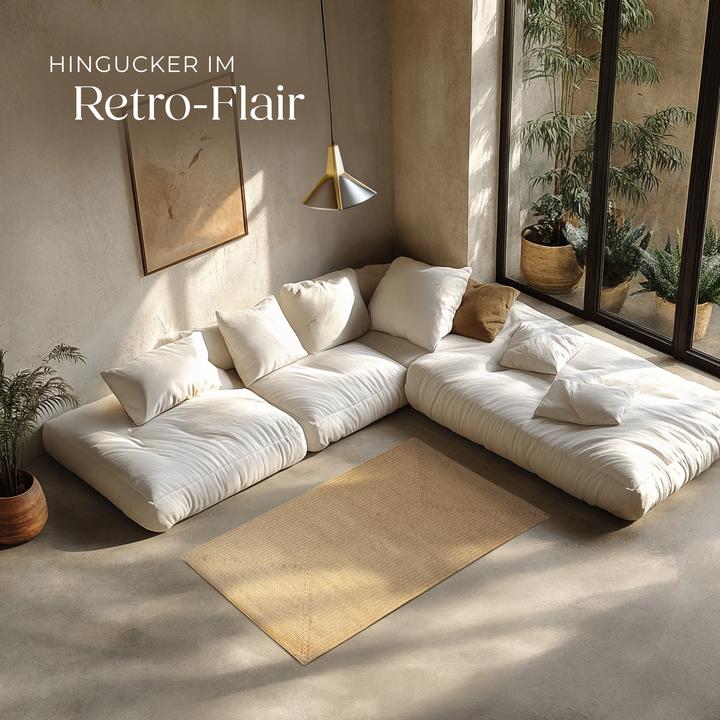 Immagine prodotto tectake Tappeto intrecciato Vibe in juta, stile boho-chic (150 x 80 x 0,5 cm)