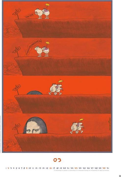 Actual product image Heye Calendrier illustré Best of Mordillo Edition (37 x 53.5 cm, Hardcover, German)