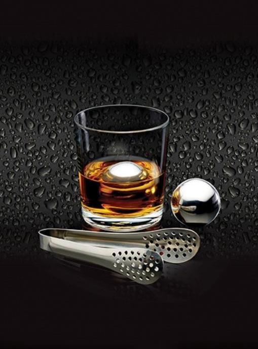 Produktbild BarCraft Eiskugeln & Zange-Set (Whisky Steine)