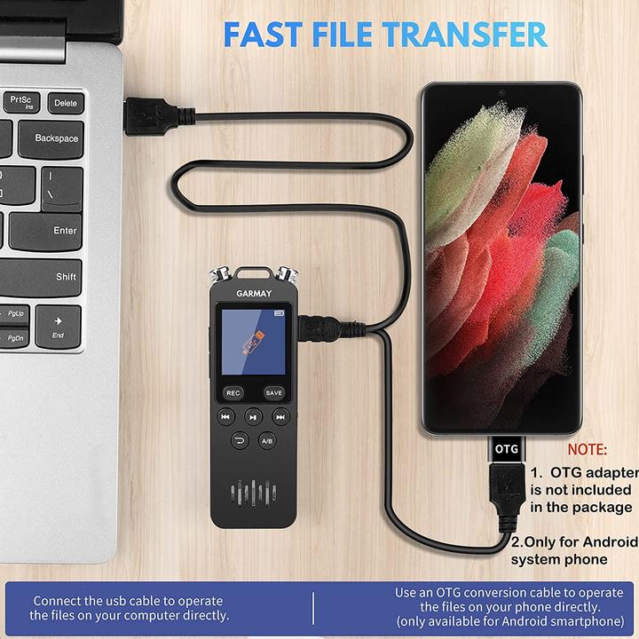 Actual product image Garmay Digital voice recorder