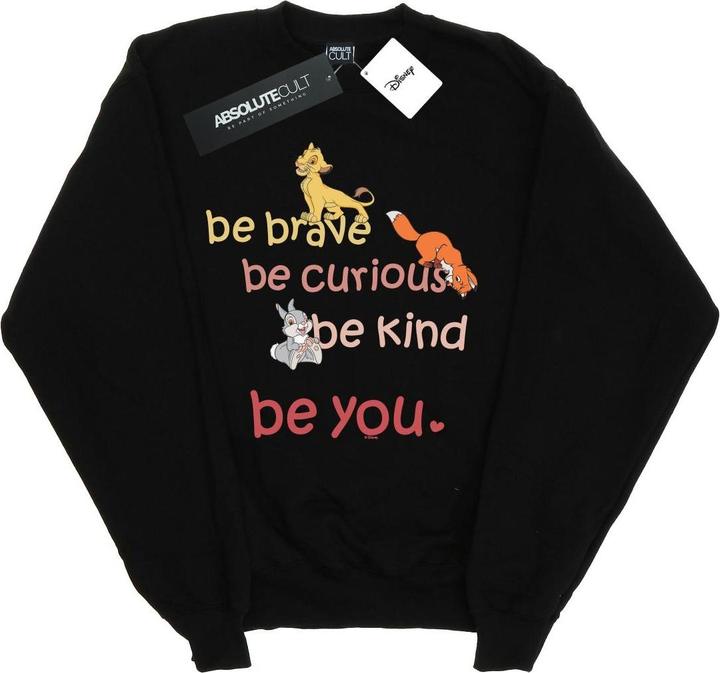 Actual product image Disney Girls Be Brave Be Curious Sweatshirt (116)