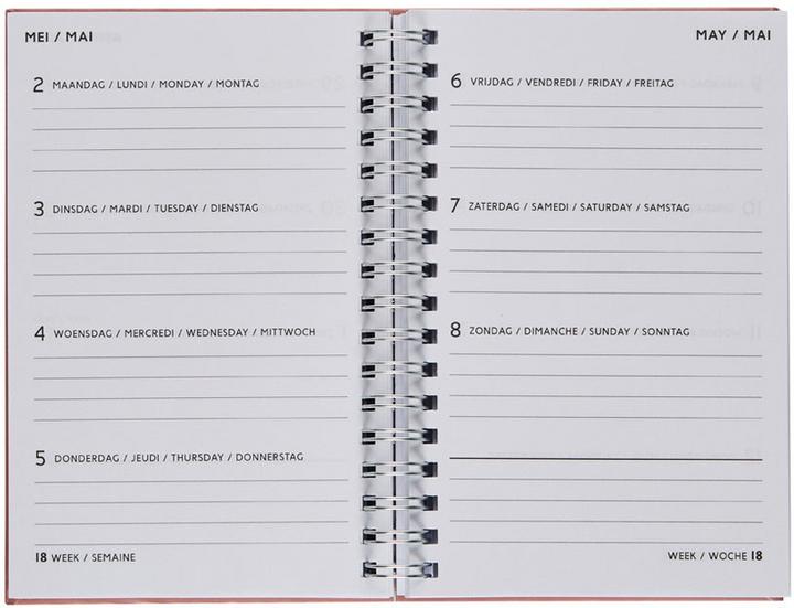 Immagine prodotto Brepols Agenda Floral & Leaves 2023 707759940 ass., 1W/2S, 10x15cm (10 x 15 cm, Tedesco, Inglese, Francese, Olandese)