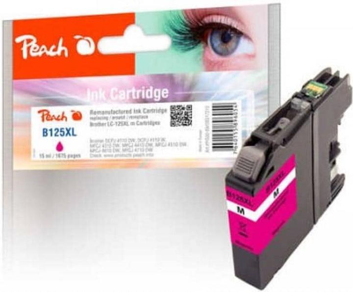 Actual product image Peach Ink Brother LC-125/7 XL BK, C, M, Y (M)