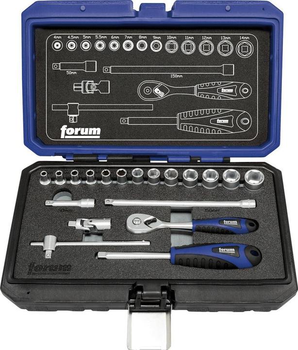 Immagine prodotto Forum Professional Solutions Chiave a bussola Grt. 1/4" 19 pezzi.