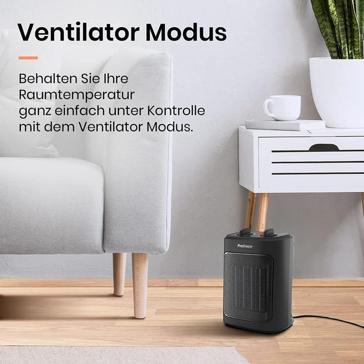 Immagine prodotto Breeze Mini termoventilatore ceramico 2000W nero (2000 W)