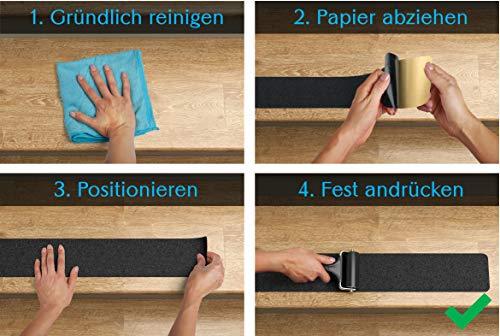 Image du produit Cocofy Autocollant antidérapant pour escaliers 61x10 cm (100 mm)
