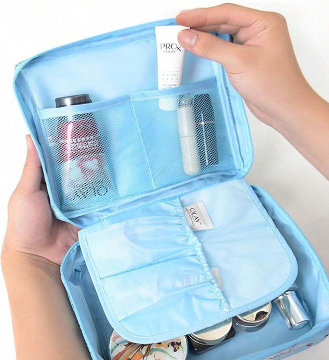Image du produit Only-Bags.Store Sac cosmétique portable, sac de rangement de voyage de grande capacité, facile à utiliser.