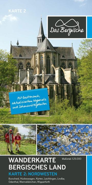 Actual product image Bergisches Land Nature Park - Northwest, hiking map