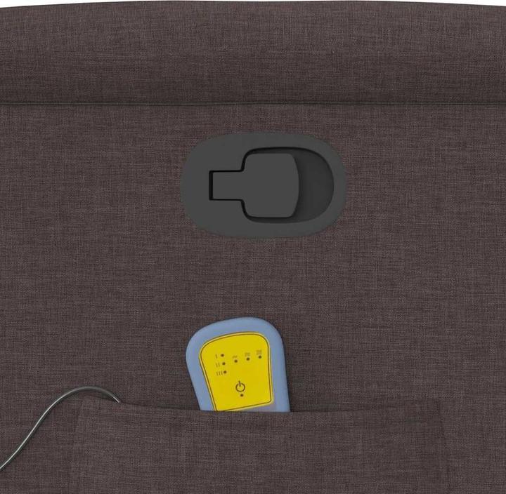 Image du produit VidaXL Fauteuil de massage avec fonction releveur Tissu marron foncé