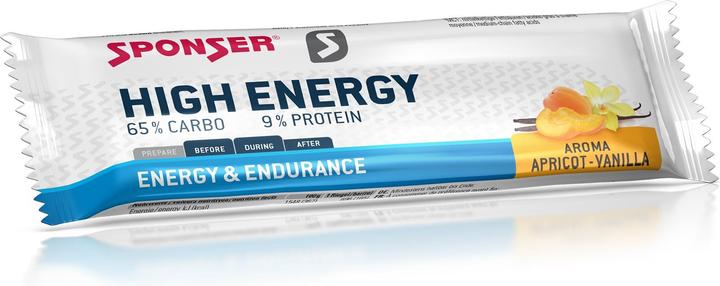 Produktbild Sponser High Energy Bar (Aprikose, Vanille, 30 Stk., 1350 g)