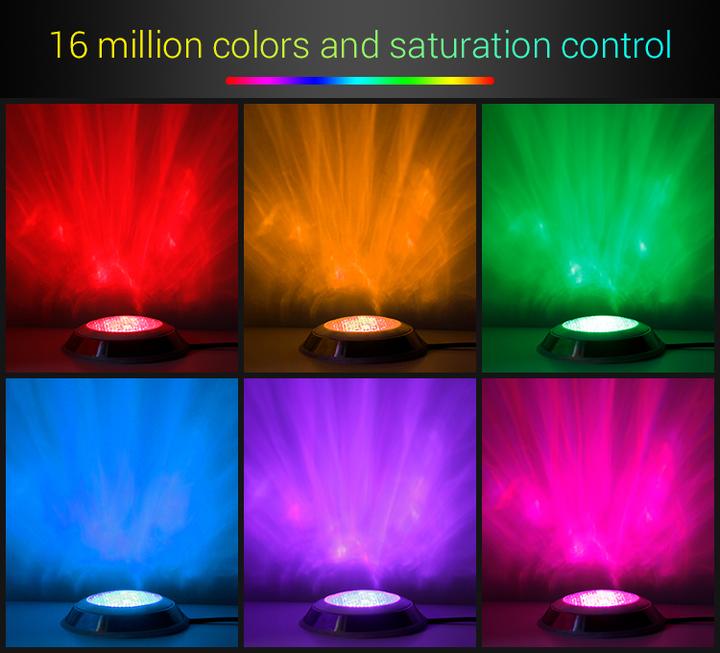 Image du produit Milight Lampe de piscine LED 15W sans fil RGB+KW/WW 24V (1100 lm, IP68)
