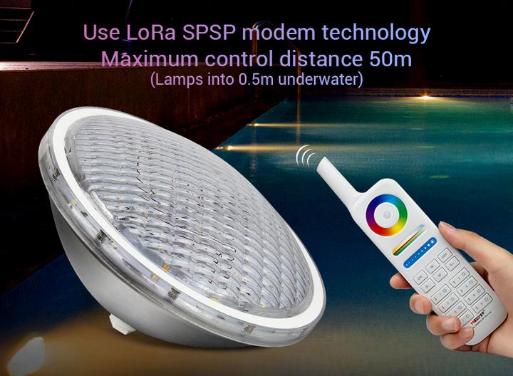 Actual product image Milight 27W Wireless LED Pool Light RGB+KW/WW 24V PAR-56 (2600 lm, IP68)