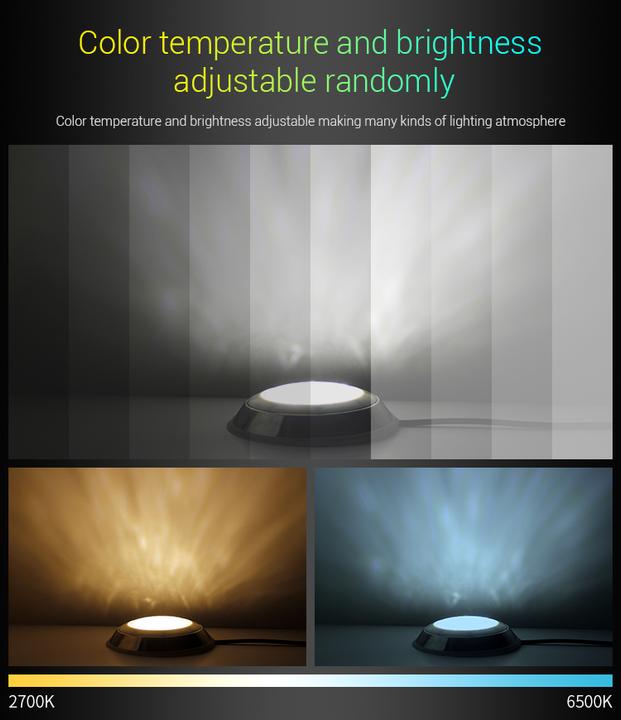 Actual product image Milight 27W Wireless LED Pool Light RGB+KW/WW 24V PAR-56 (2600 lm, IP68)
