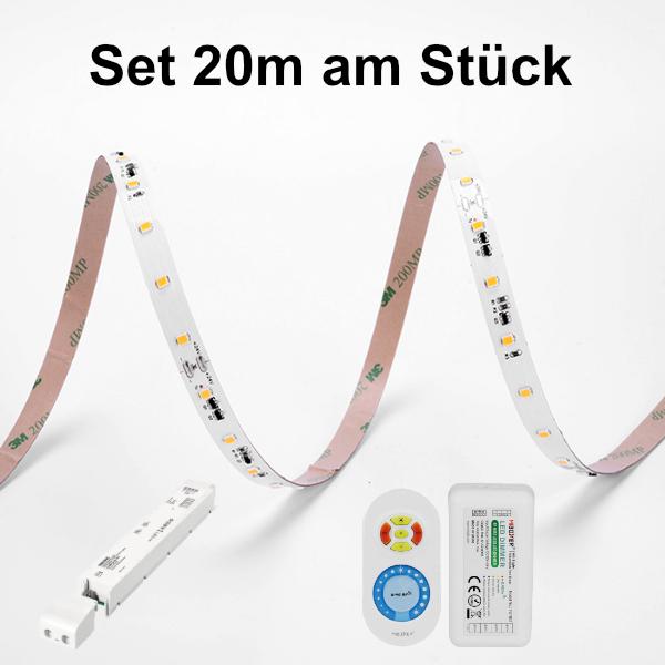 Produktbild Lumina Swiss LED-Streifen Set 20m HD Long 700lm/m 3000K 24V IP20 Deluxe (Warmweiss, 2000 cm, Indoor)