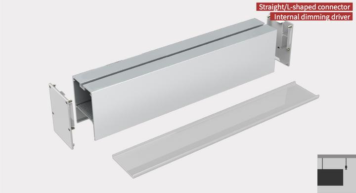 Image du produit Lumina Swiss Profilé lumineux LED 'Rigi' 200cm (200 cm)