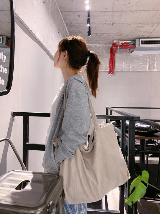 Produktbild Only-Bags.Store Kordtasche Handtaschen Umhängetaschen Weiche Umweltspeicher Wiederverwendbar Kleine und grosse